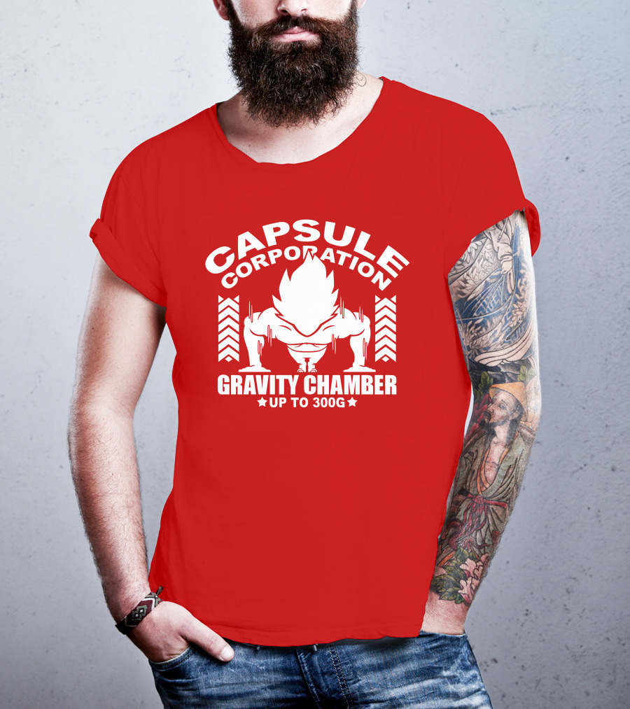 Capsule Corporation Gravity Chamber Up To 300G T-Shirt