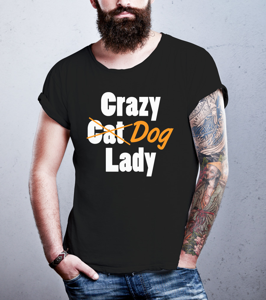Crazy Cat Dog Lady T-Shirt