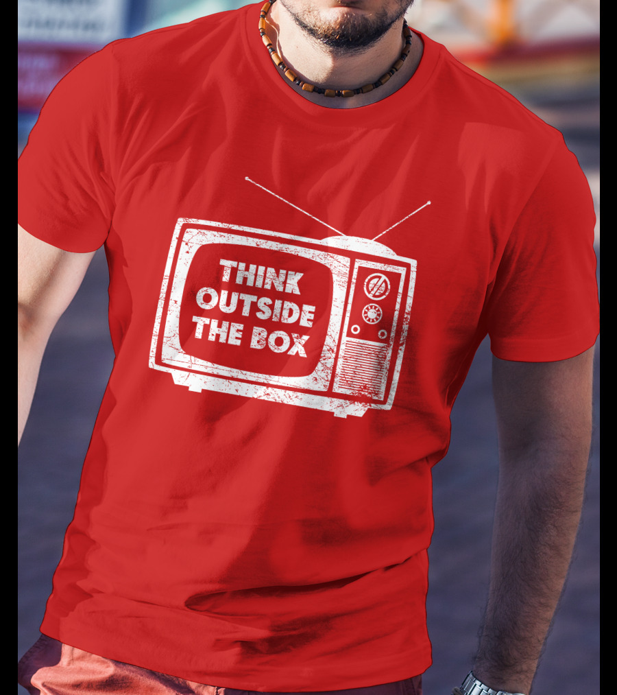 Think Outside The Box Retro Television Concept T-Shirt