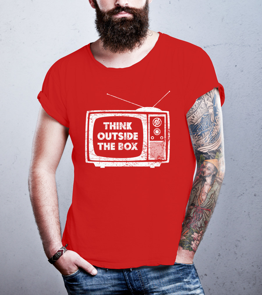 Think Outside The Box Retro Television Concept T-Shirt
