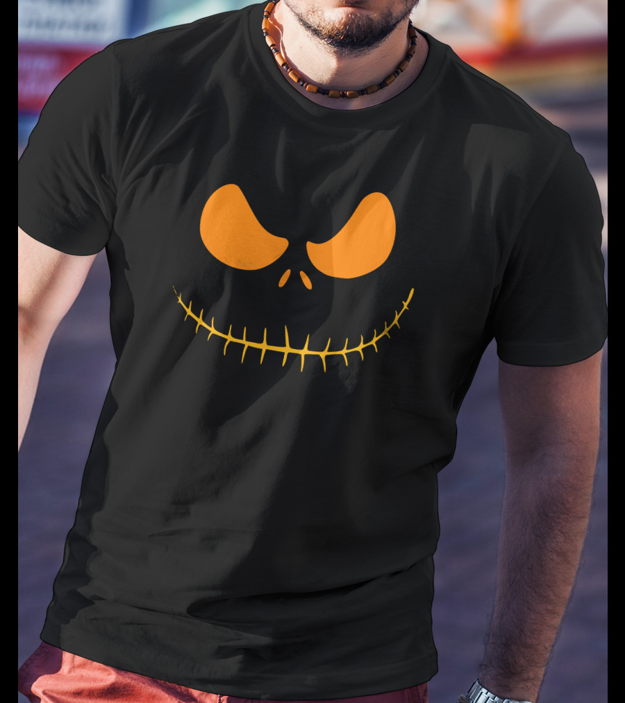 Halloween Smile Jack O'Lantern Face T-Shirt