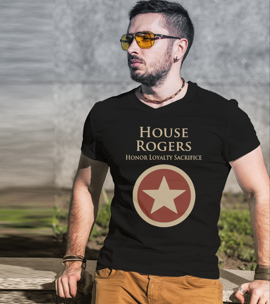 House Rogers Honor Loyalty Sacrifice Star Emblem T-Shirt
