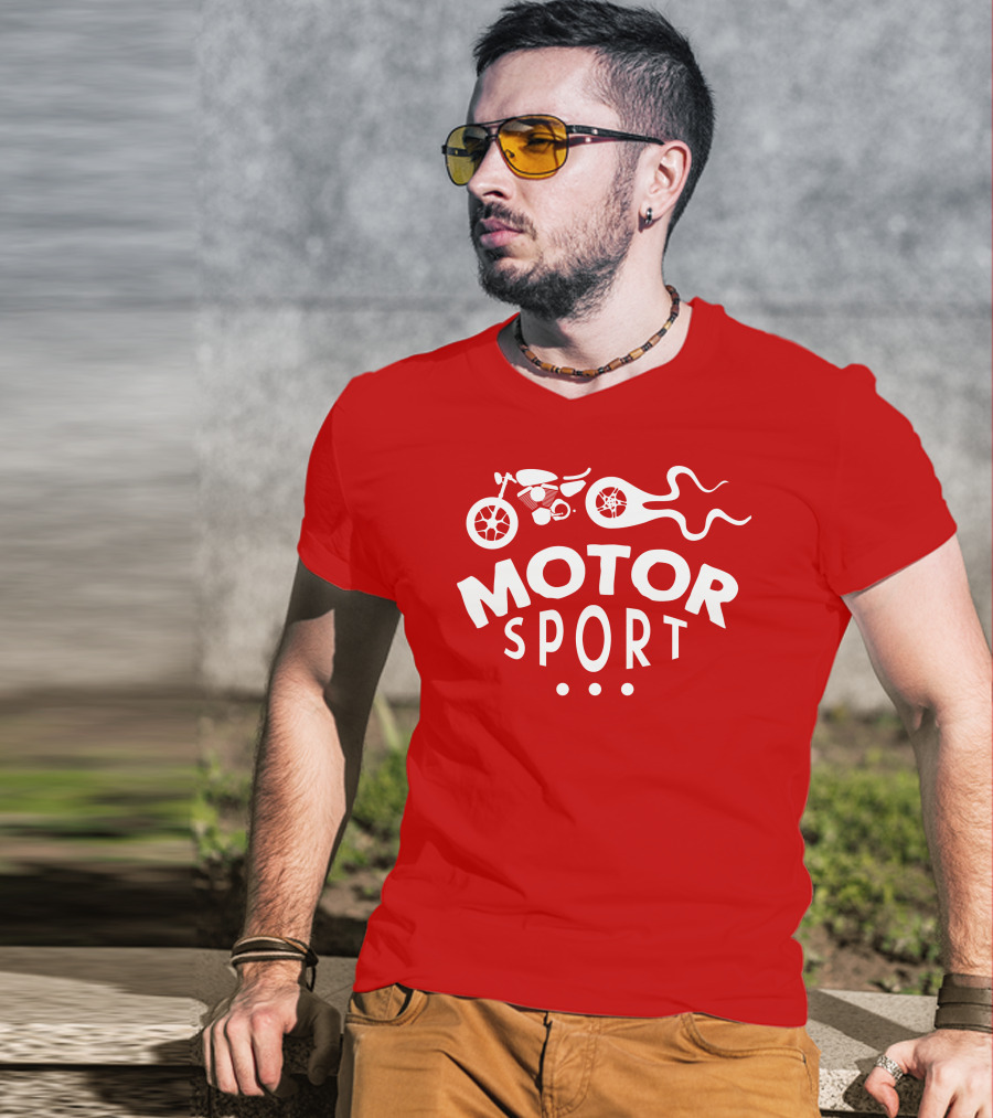MOTOR SPORT Motorcycle Flame T-Shirt