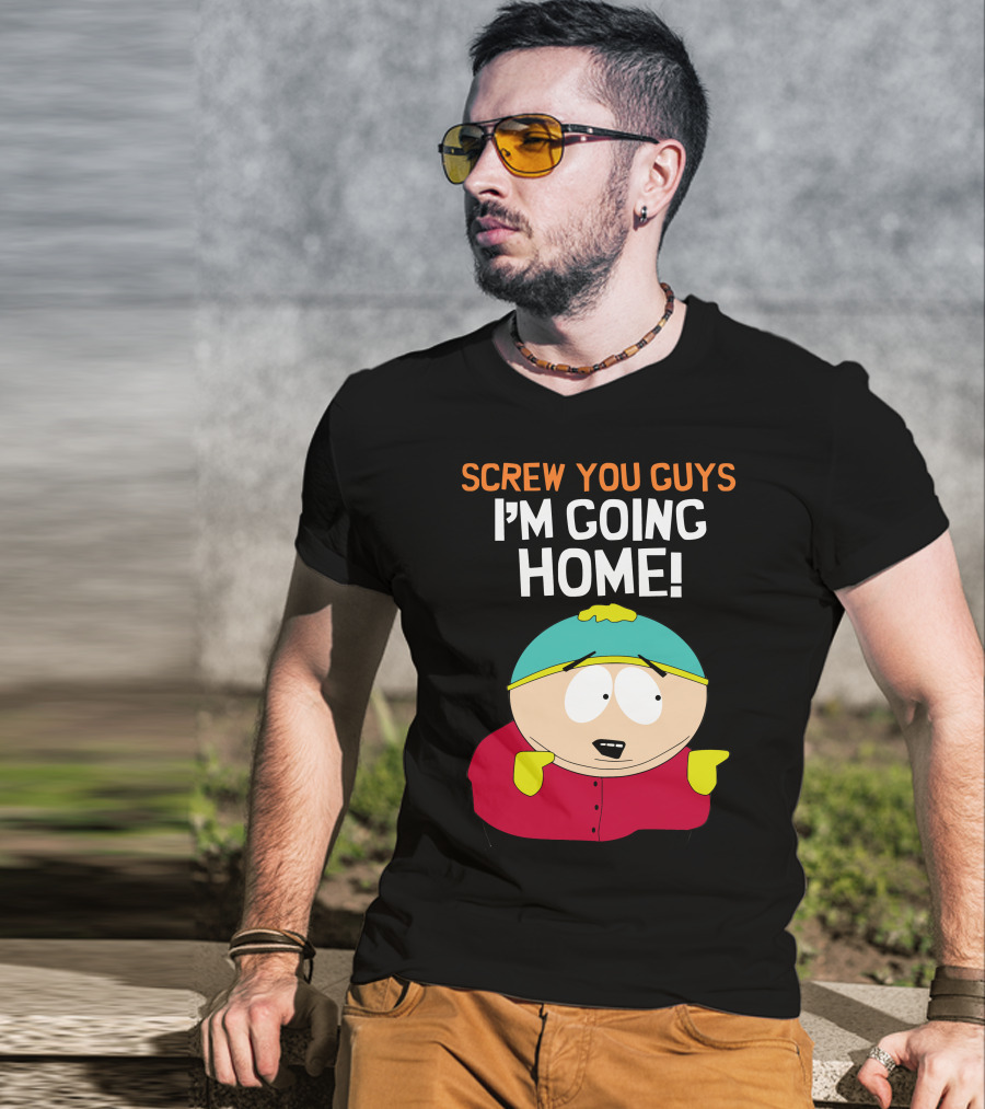Screw You Guys I'm Going Home South Park Character T-Shirt
