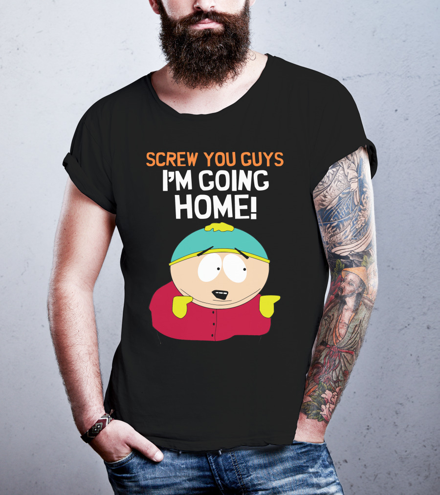 Screw You Guys I'm Going Home South Park Character T-Shirt