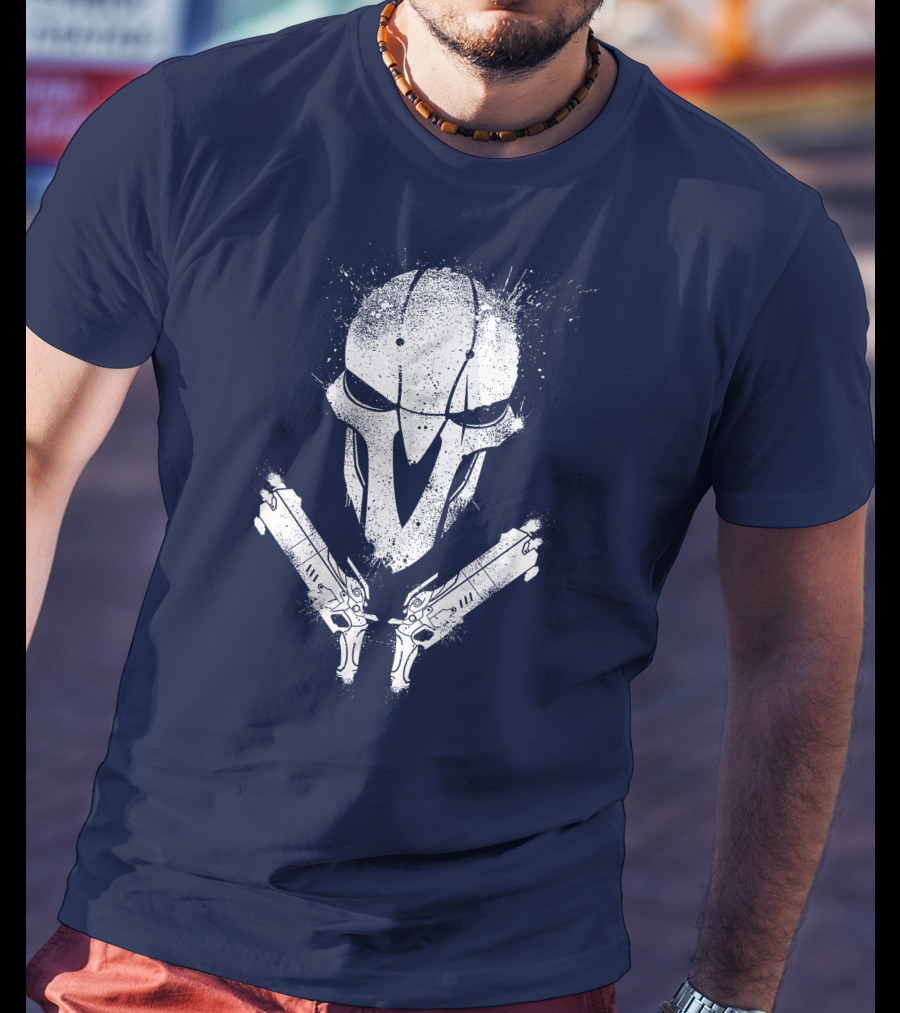 JHIN Reaper Mask With Dual Pistols T-Shirt