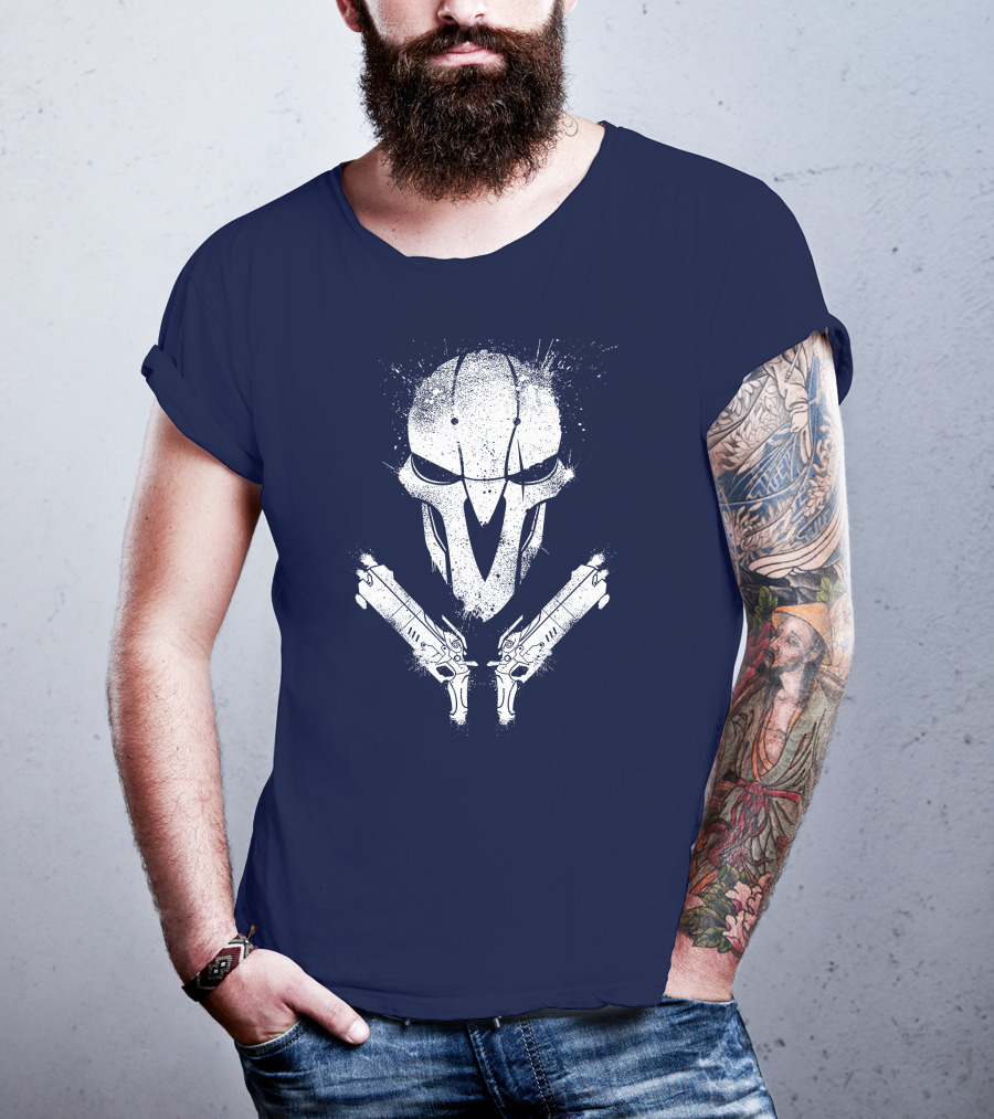 JHIN Reaper Mask With Dual Pistols T-Shirt