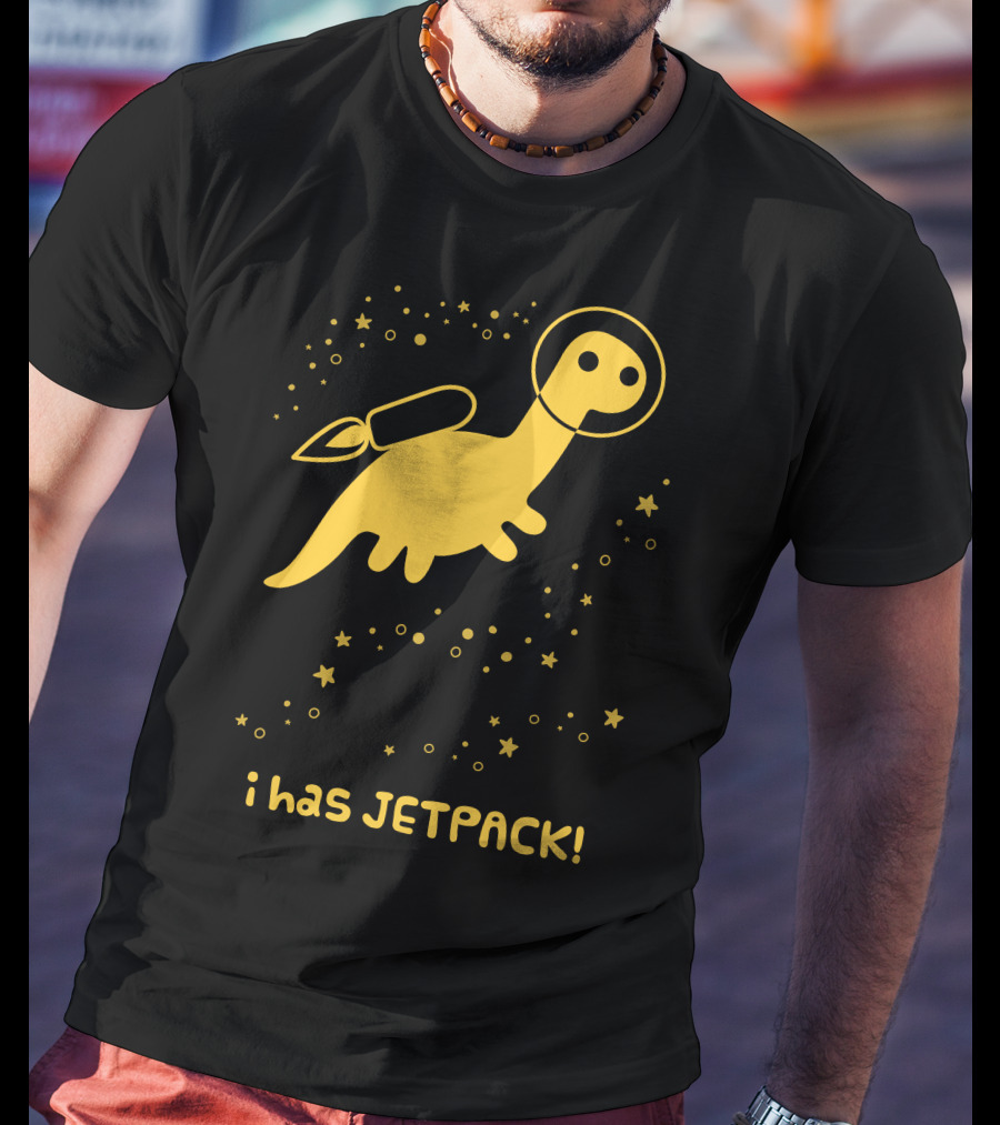I Has JETPACK Dinosaur In Space T-Shirt