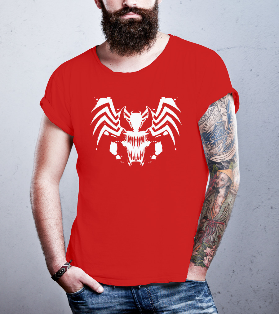 Venom Symbiote Rorschach Style Mask T-Shirt