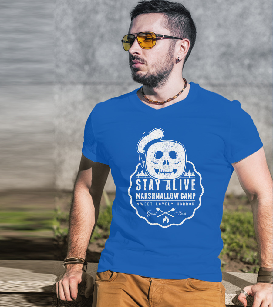 Stay Alive Marshmallow Camp Sweet Lovely Horror Good Times T-Shirt