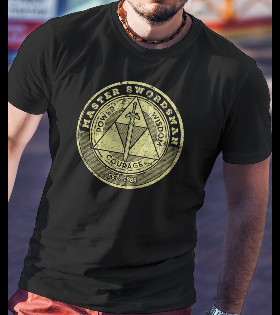 MASTER SWORDSMAN POWER WISDOM COURAGE EST. 1986 T-Shirt