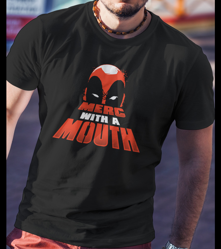 Merc With A Mouth Red Mask Face T-Shirt