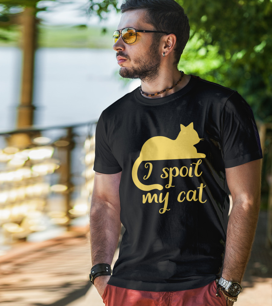 I Spoil My Cat With Yellow Cat T-Shirt
