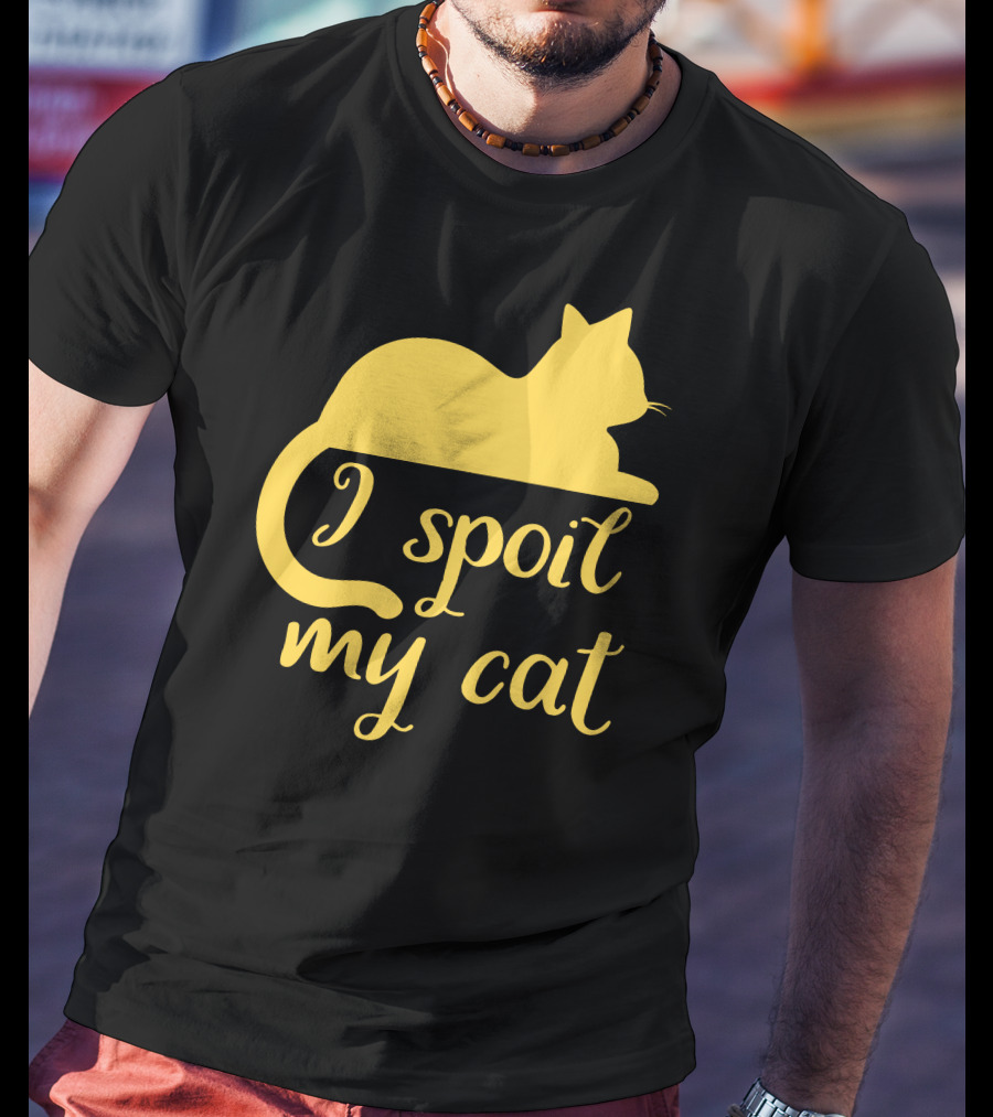 I Spoil My Cat With Yellow Cat T-Shirt