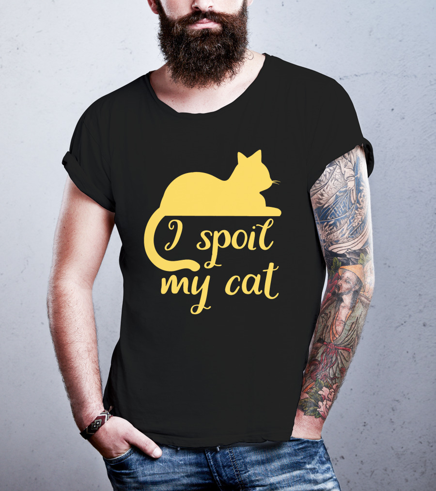 I Spoil My Cat With Yellow Cat T-Shirt