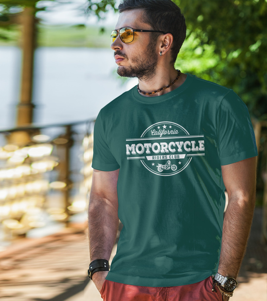 California Motorcycle Riders Club Retro Emblem T-Shirt