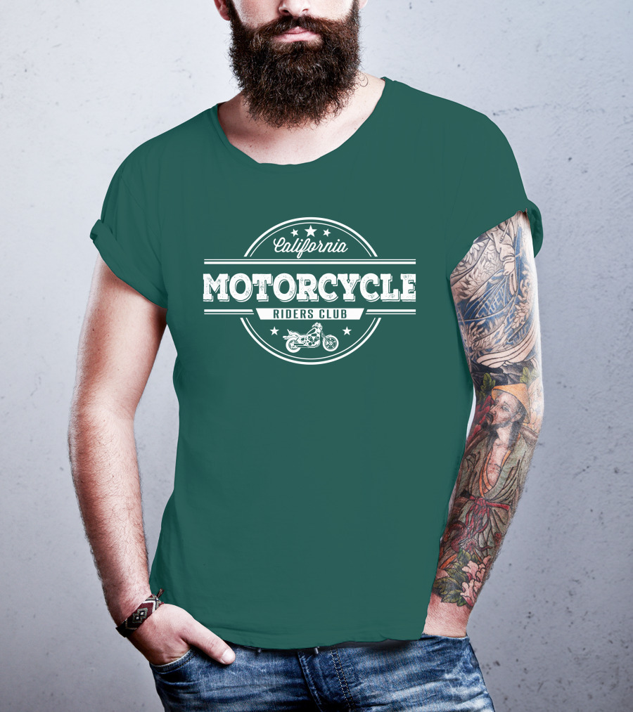 California Motorcycle Riders Club Retro Emblem T-Shirt