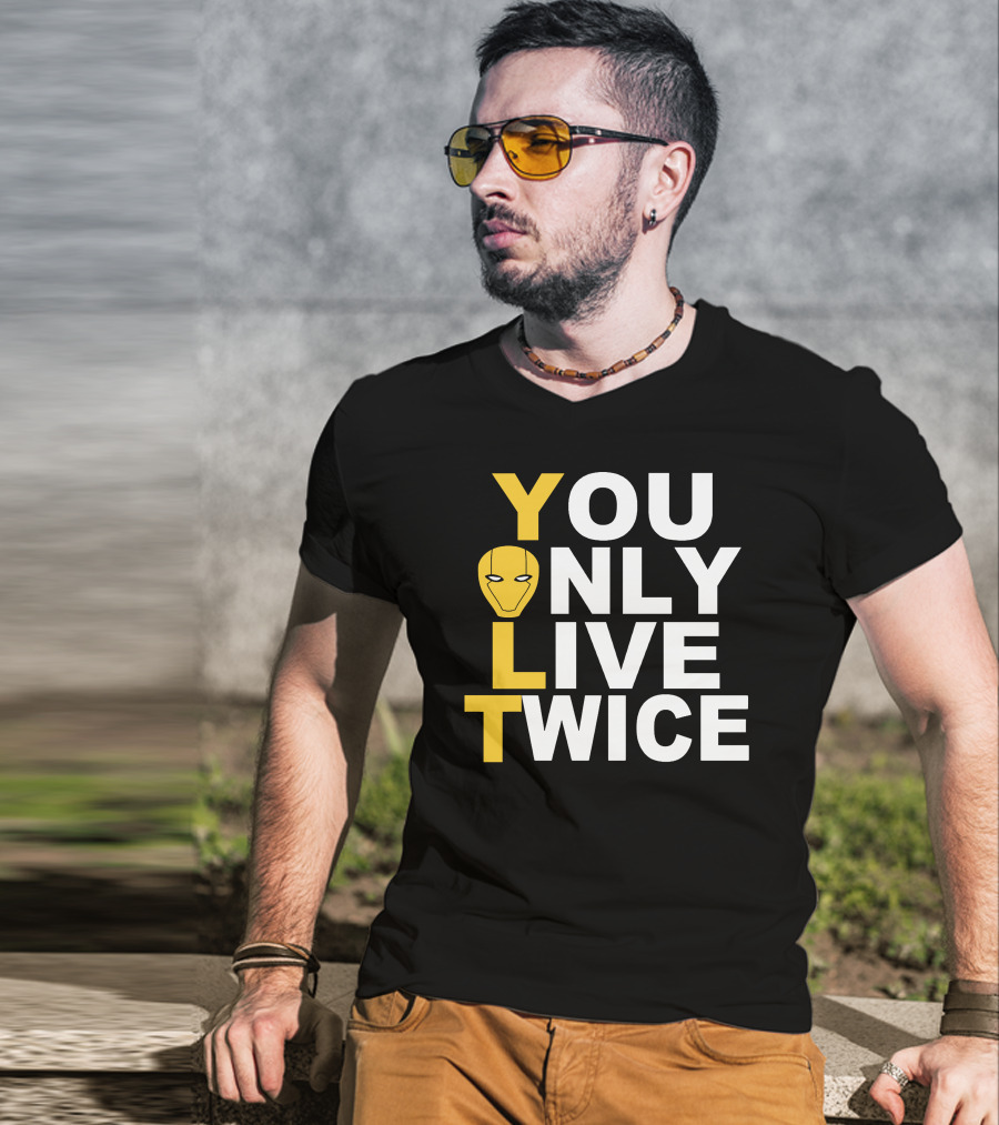 Red Hood YOLT You Only Live Twice Mask T-Shirt