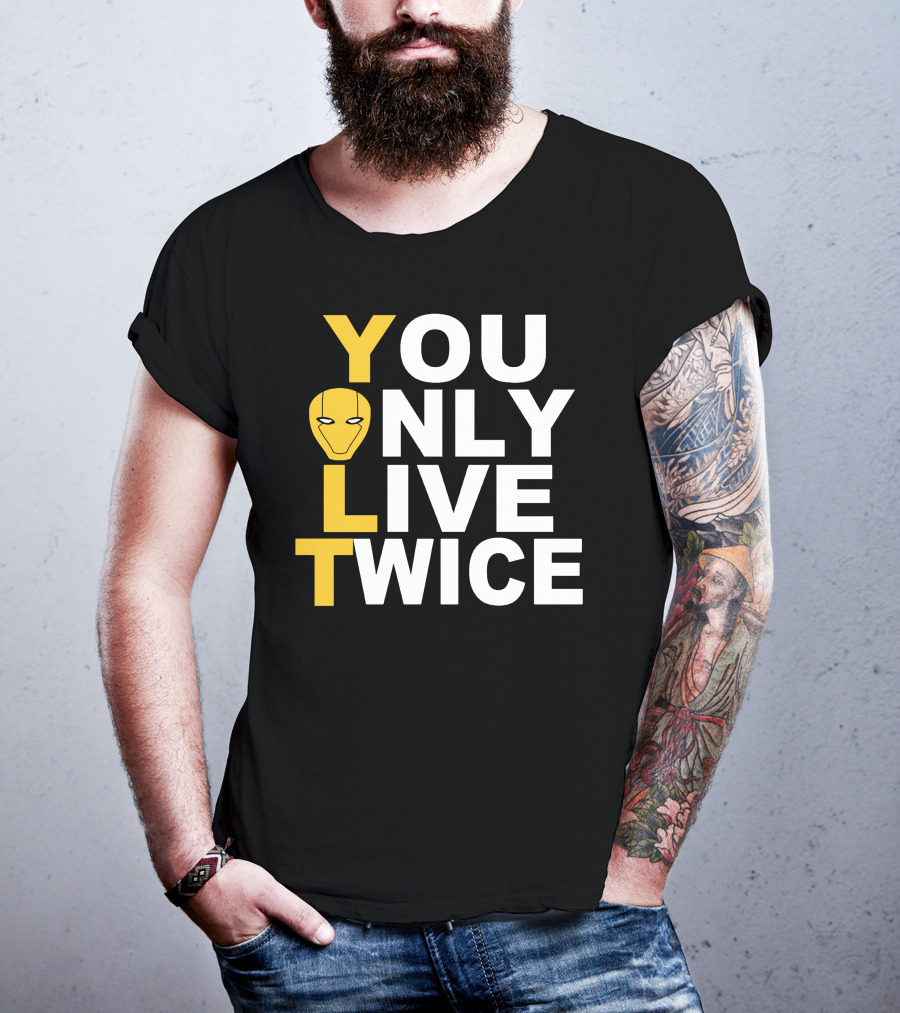 Red Hood YOLT You Only Live Twice Mask T-Shirt
