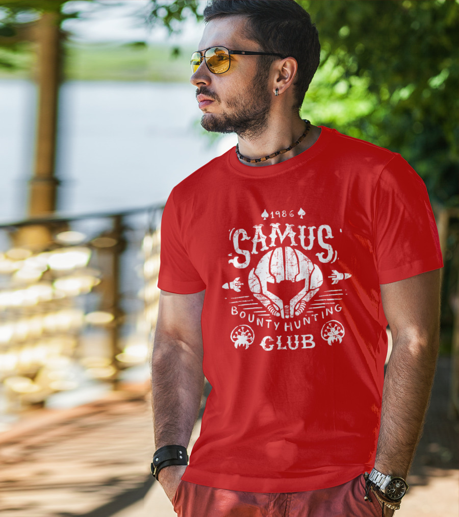 1986 Samus Bounty Hunting Club T-Shirt