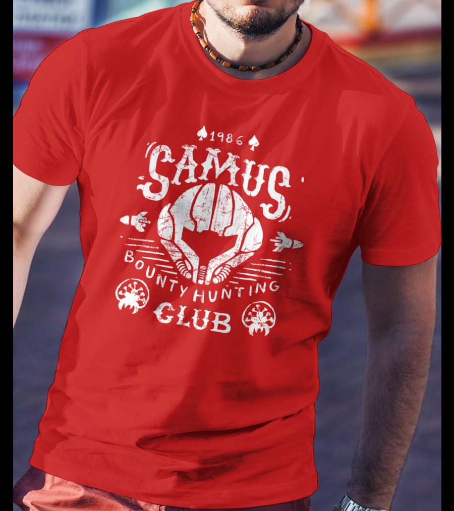 1986 Samus Bounty Hunting Club T-Shirt