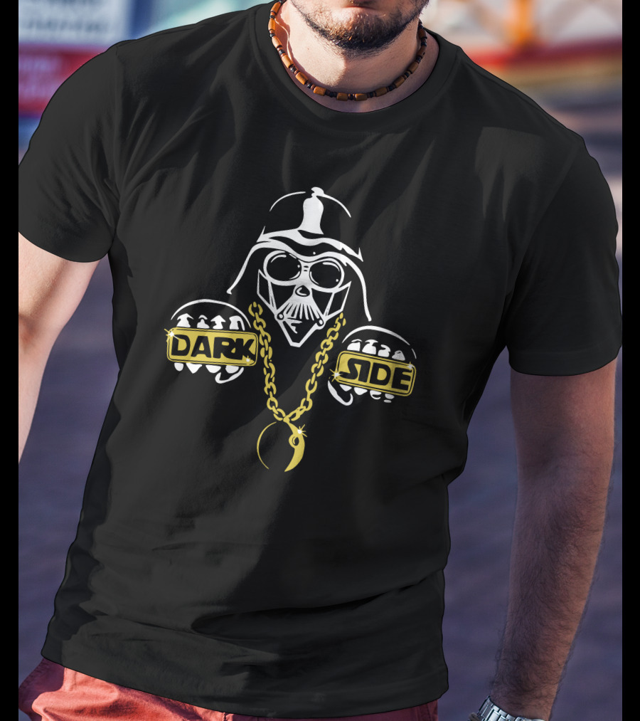 The Dark Side Rap Bling Vader Fist Chain T-Shirt