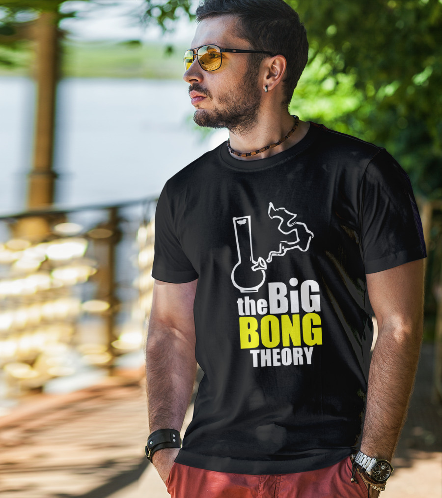 The Big Bong Theory White Bong Smoke T-Shirt
