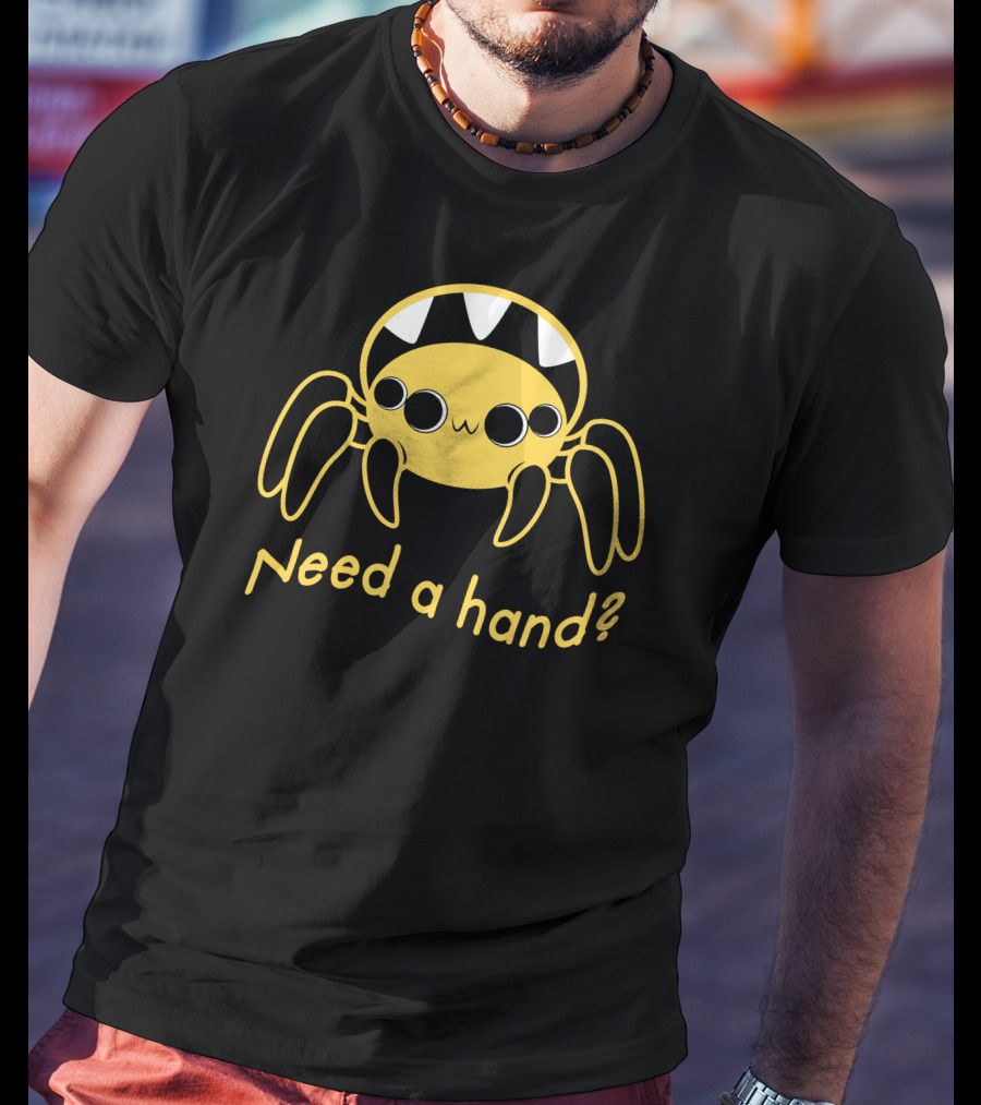 Need A Hand Spider Cute Yellow T-Shirt