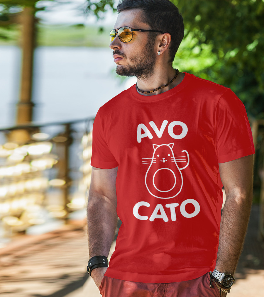 AVO CATO Cat Avocado Pun T-Shirt