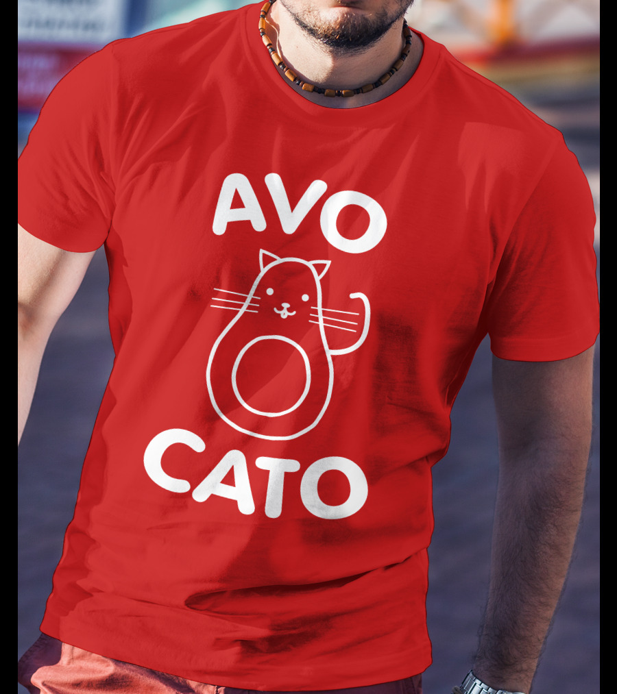 AVO CATO Cat Avocado Pun T-Shirt