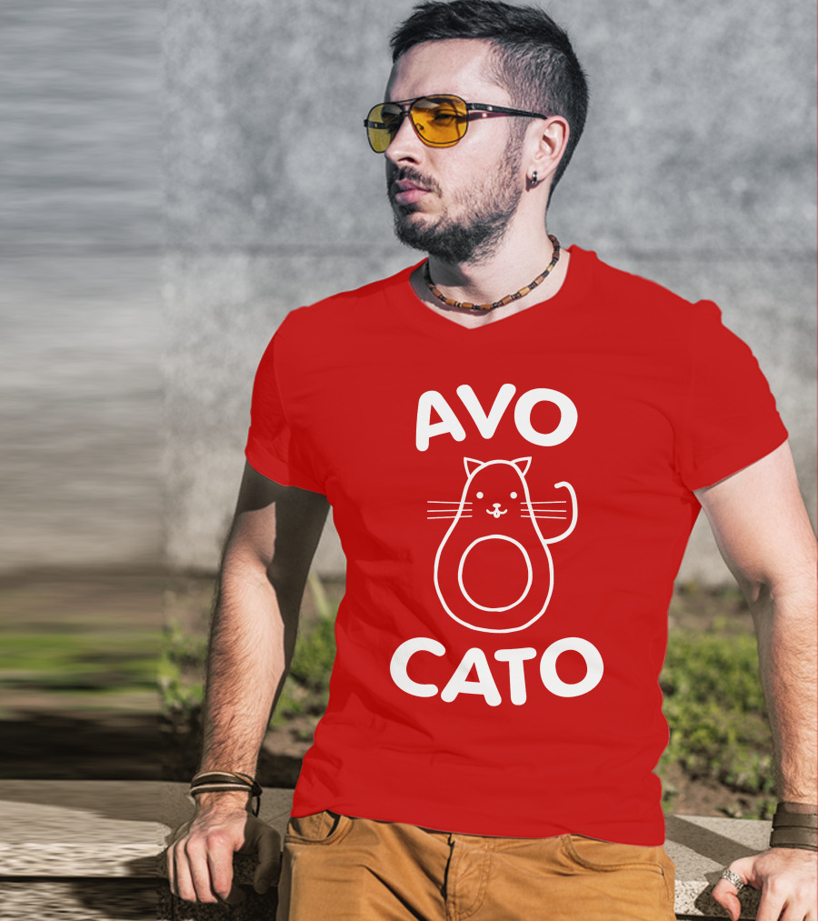 AVO CATO Cat Avocado Pun T-Shirt