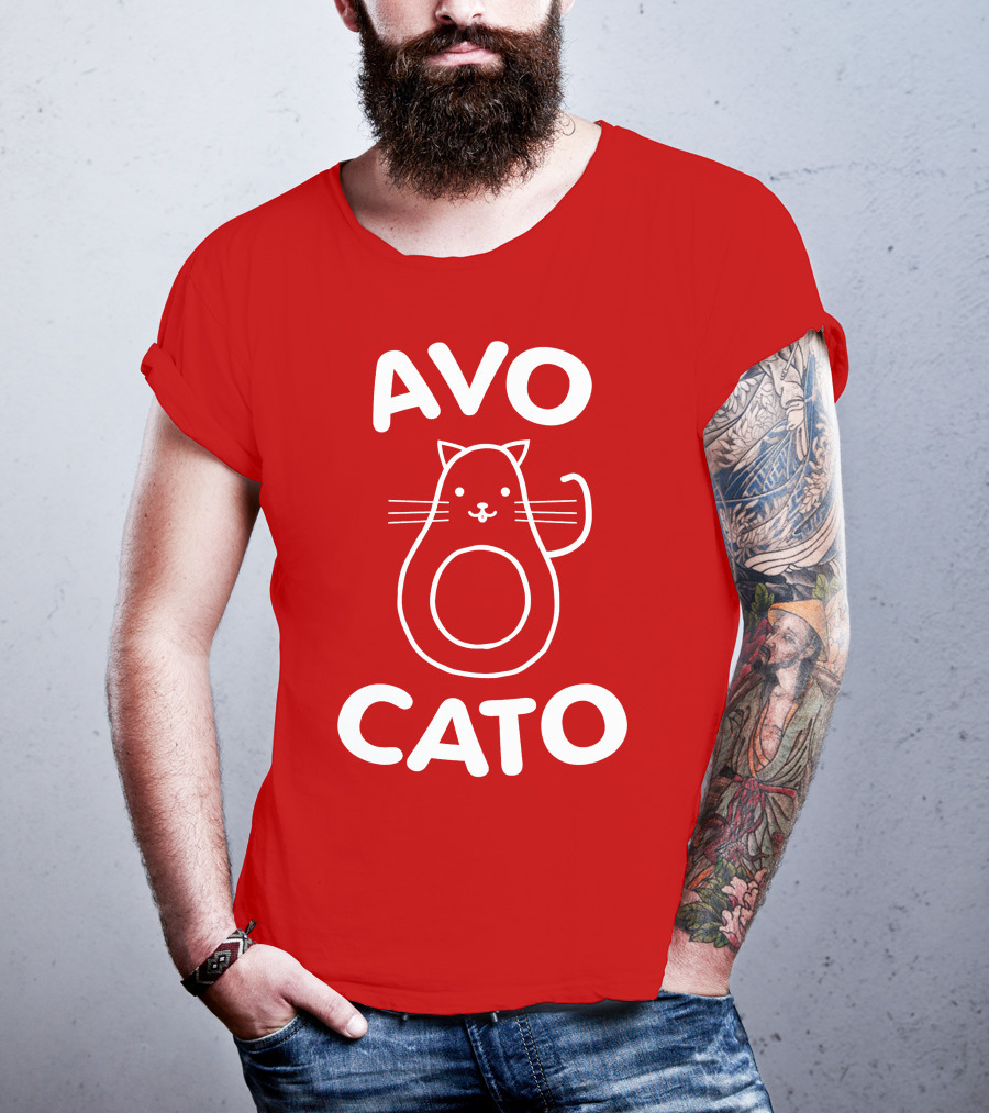 AVO CATO Cat Avocado Pun T-Shirt