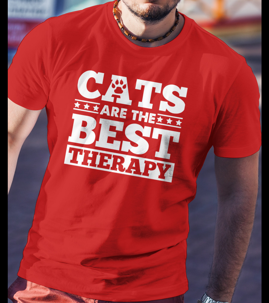 Cats Are The Best Therapy T-Shirt