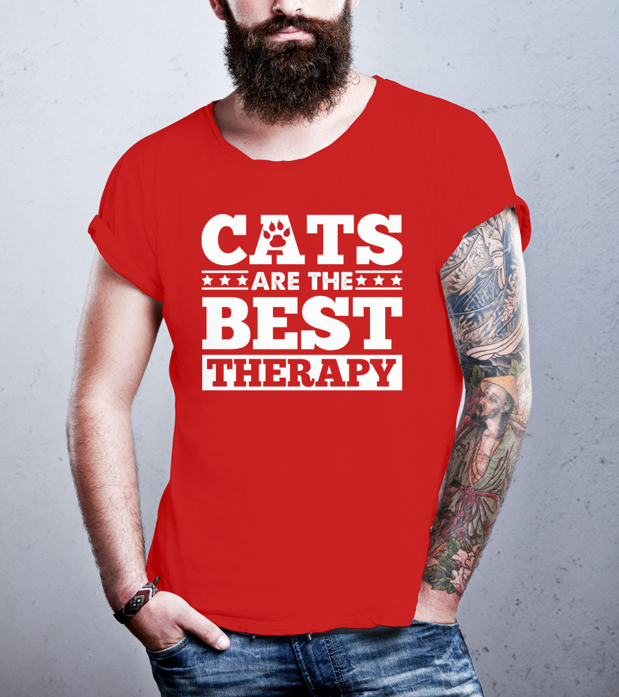 Cats Are The Best Therapy T-Shirt