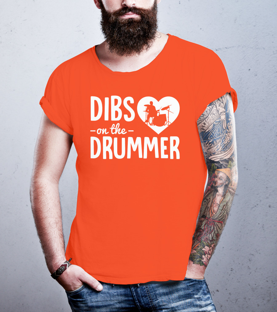 Dibs On The Drummer Heartbeat T-Shirt