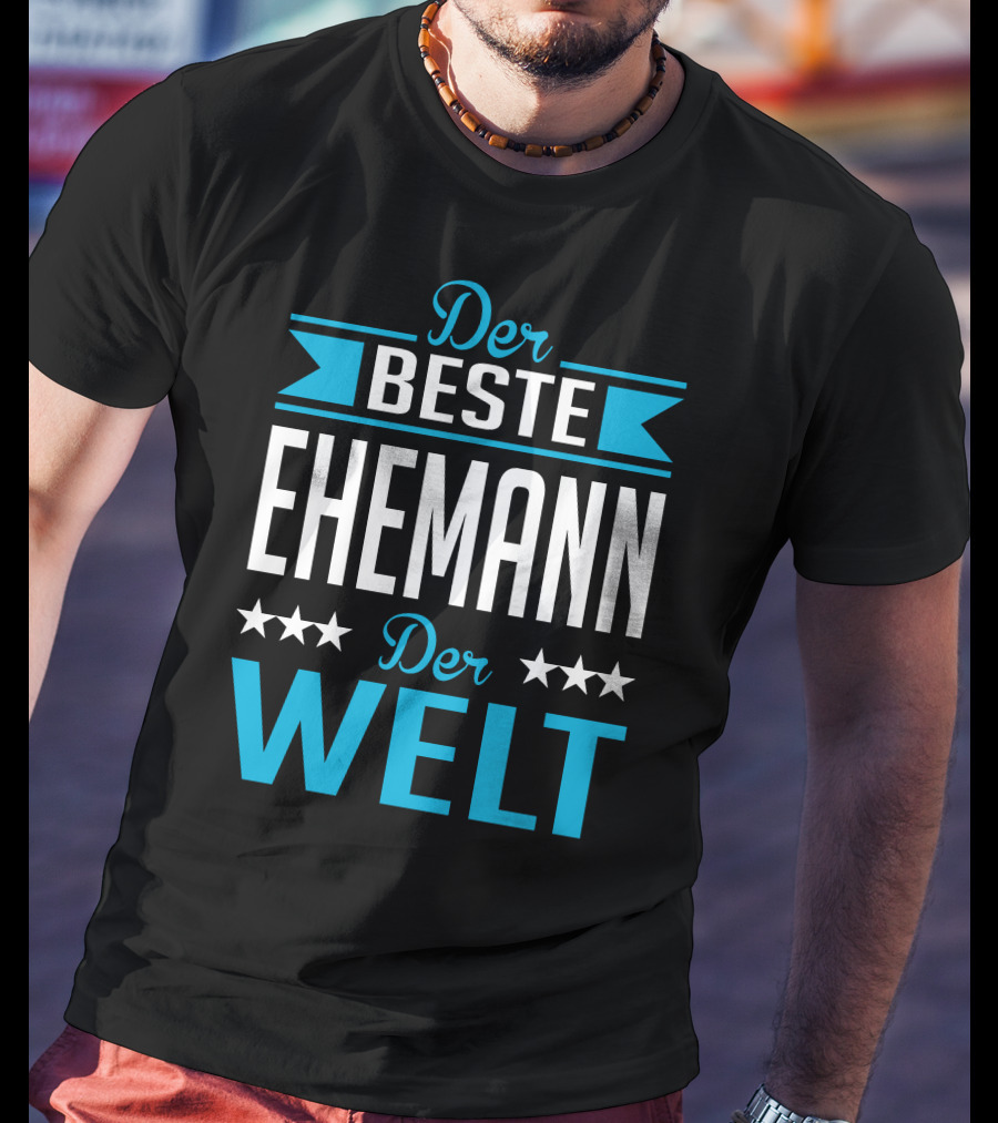 Der Beste Ehemann Der Welt Sterne Banner T-Shirt