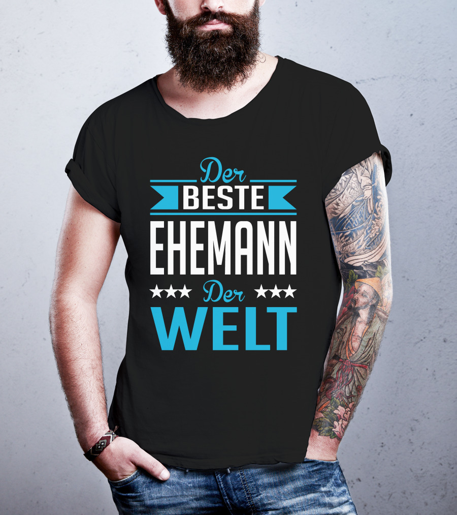 Der Beste Ehemann Der Welt Sterne Banner T-Shirt
