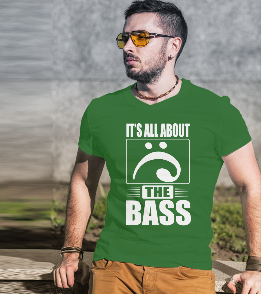 It's All About The Bass Clef Symbol Music Note T-Shirt