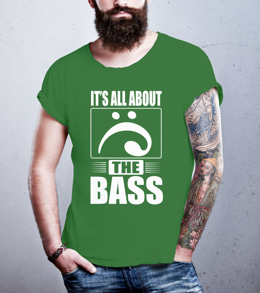 It's All About The Bass Clef Symbol Music Note T-Shirt