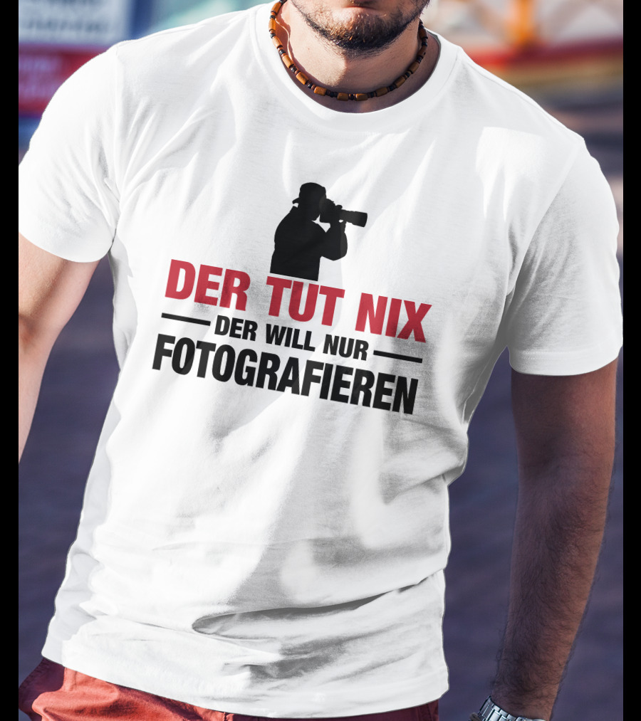 Der Tut Nix Der Will Nur Fotografieren Silhouette Camera Photography T-Shirt