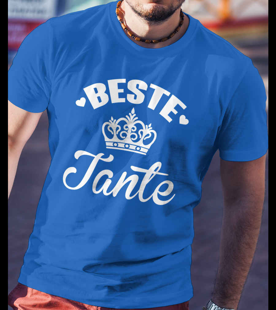 Beste Tante Krone Herz Symbole T-Shirt