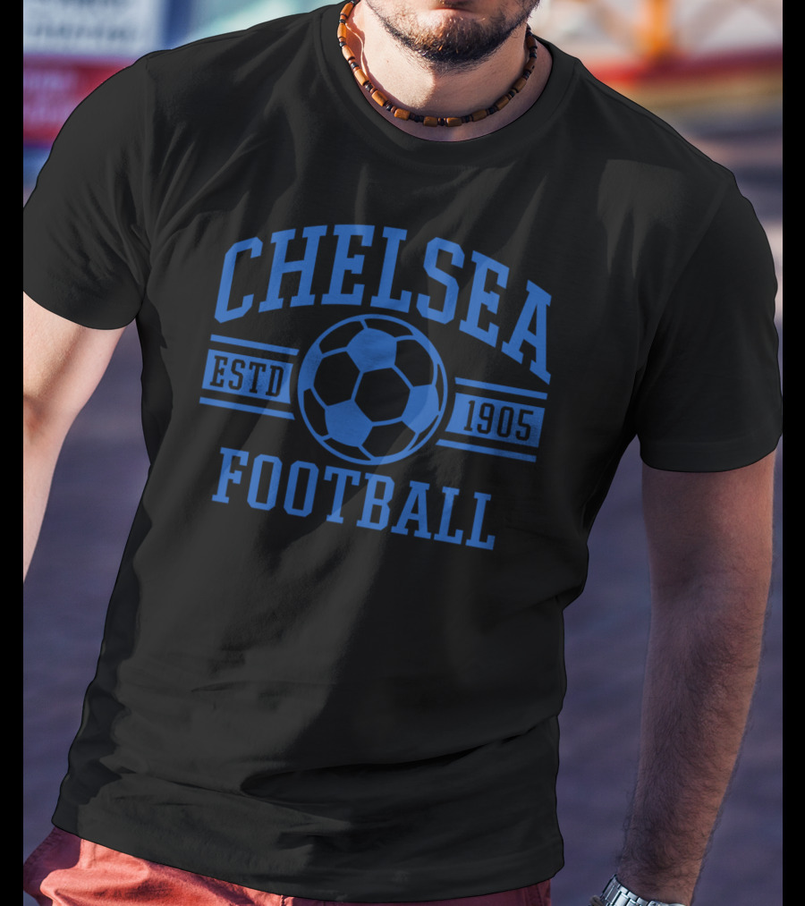 Chelsea Football Estd 1905 Blue Soccer T-Shirt
