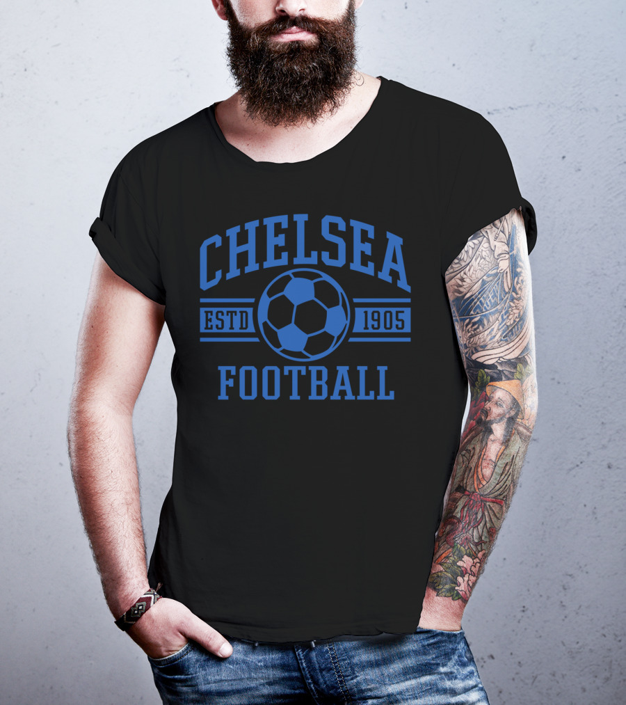 Chelsea Football Estd 1905 Blue Soccer T-Shirt