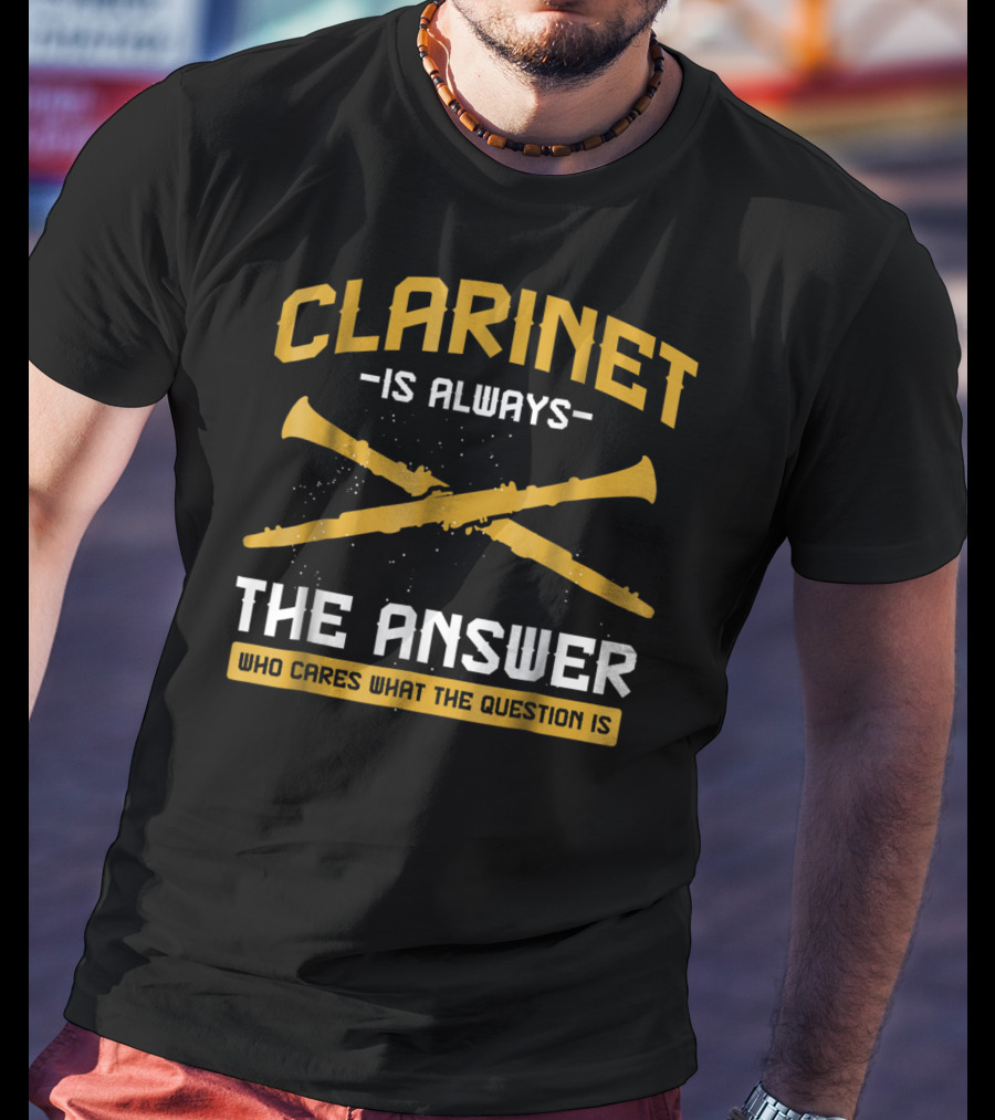 Clarinet Is Always The Answer Who Cares What The Question Is T-Shirt