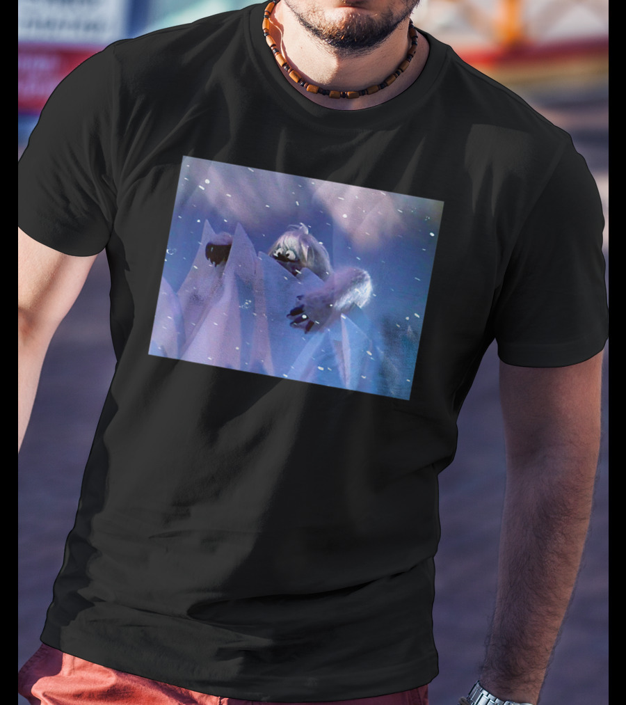 Classic Christmas Special Abominable Snowman Winter Scene Rugged Snowy Mountains T-Shirt