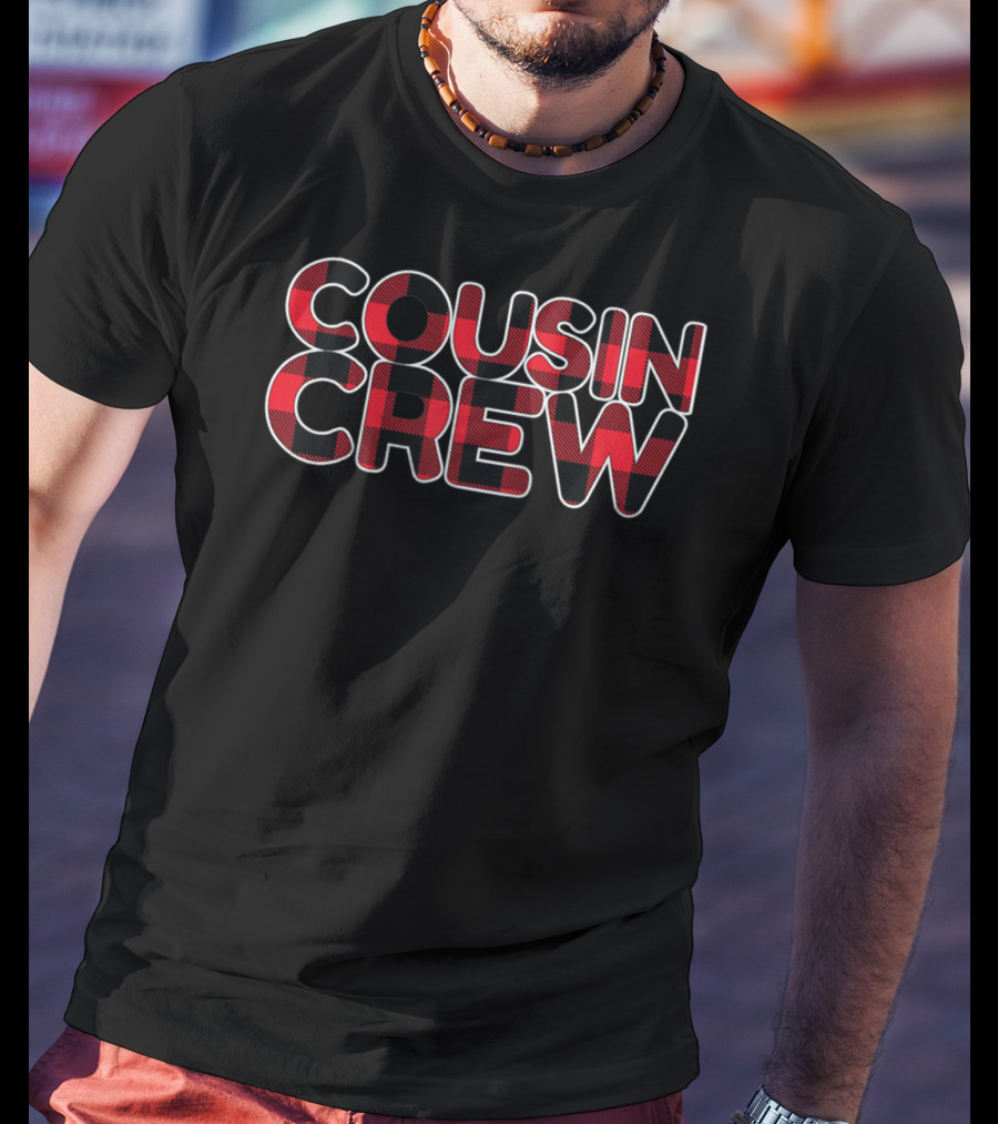 Cousin Crew Red Buffalo Plaid T-Shirt