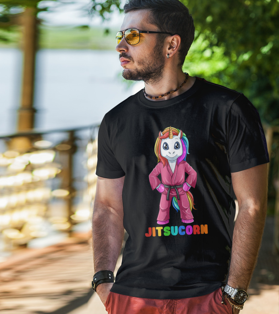Jitsucorn Cute Unicorn Brazilian Jiujitsu Bjj T-Shirt