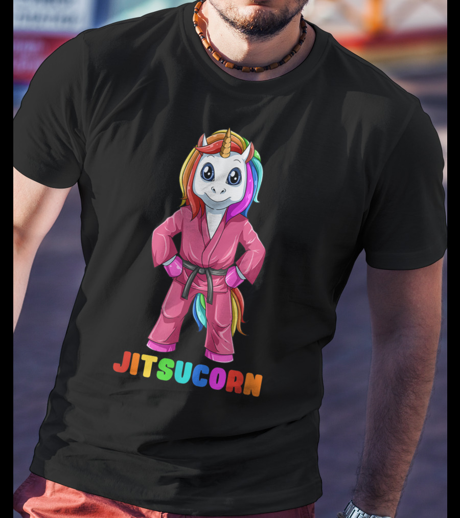 Jitsucorn Cute Unicorn Brazilian Jiujitsu Bjj T-Shirt
