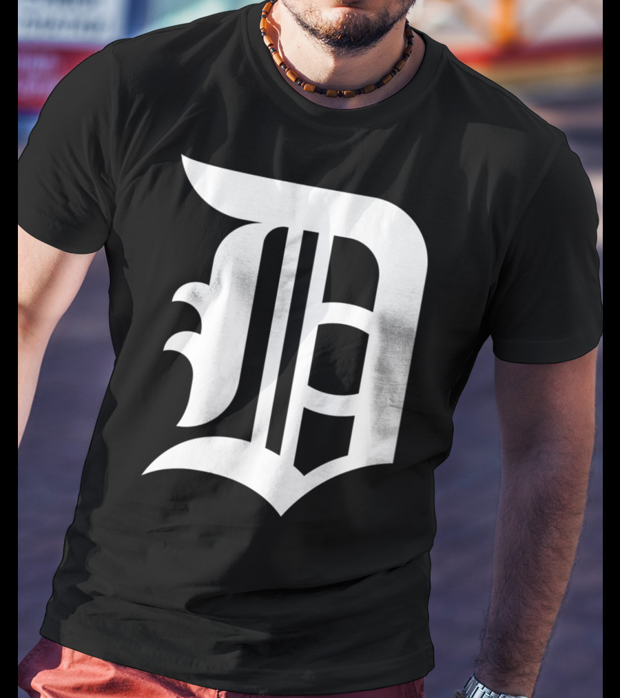 Detroit Baseball D Vintage Michigan Bengal T-Shirt