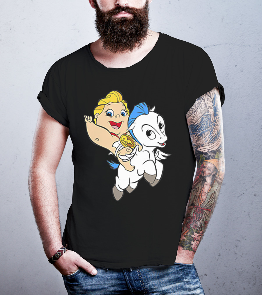 Disney Baby Hercules Riding Pegasus Iconic Image T-Shirt